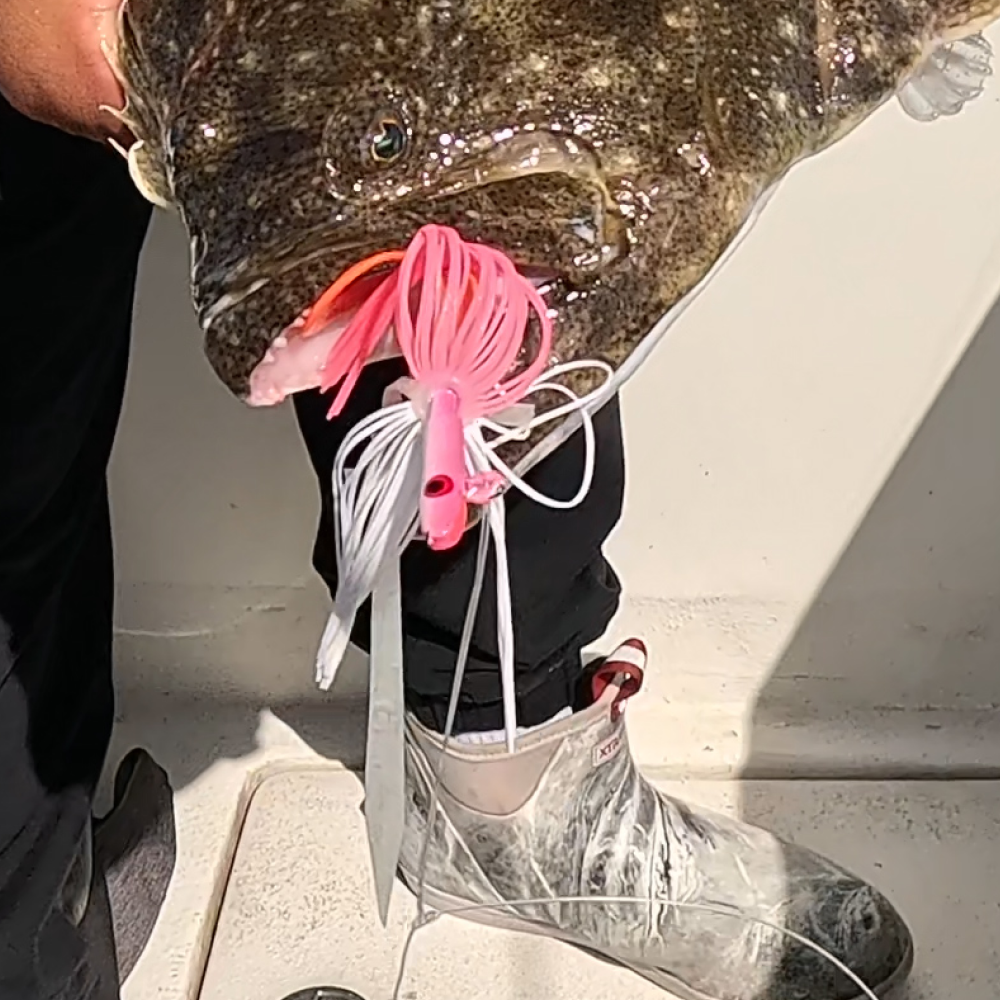 Glass Minnow Jig with Silicone Skirt